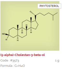 5 alpha Cholestan 3 beta oil Botanical Reference Material